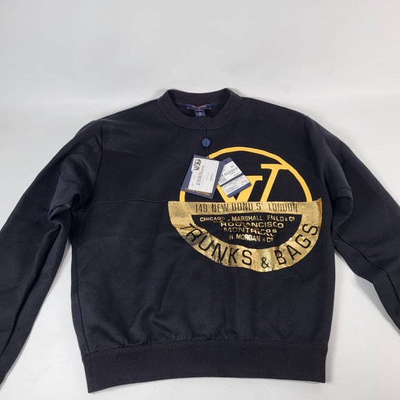 Louis Vuitton Men's Black Cotton Trunks & Bags Sweatshirt - Picture 11 of 14